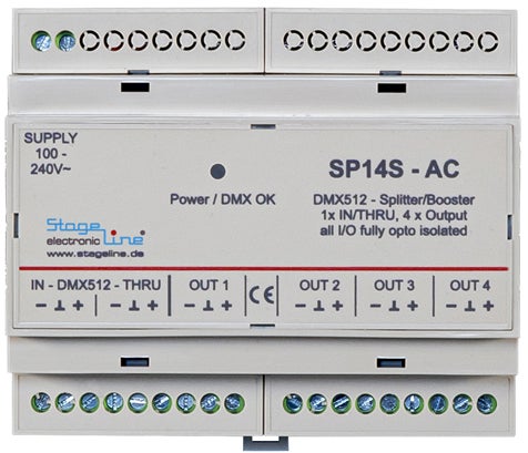 DMX Splitter/Booster SP14S-AC - Stageline | Bellalite DMX Splitter/Booster SP14S-AC - Stageline | Bellalite