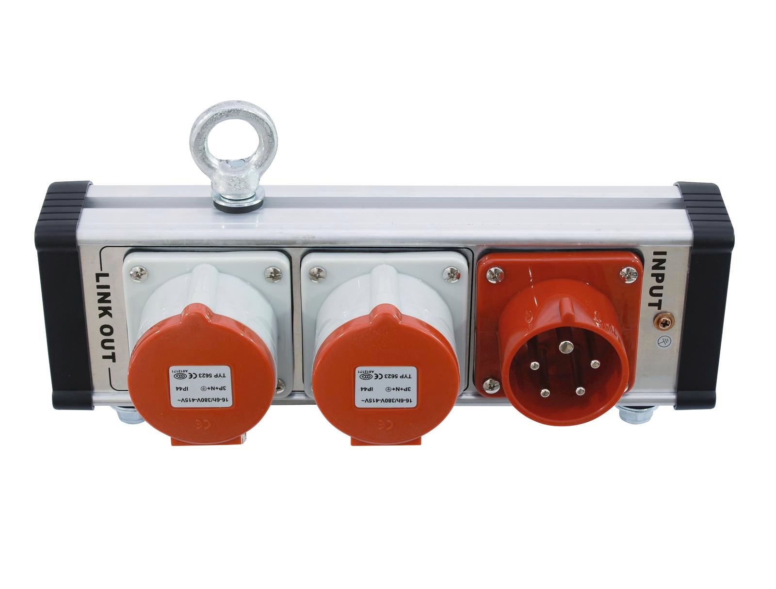 Power Split Box SAB-322  CEE 32A 5P IN / 2x CEE 32A 5P UT - Eurolite | Bellalite