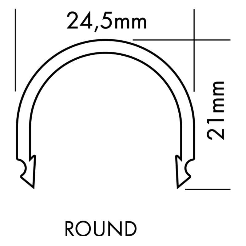 Plastic Cover M-Line Flat, 5m - PROLED | Bellalite