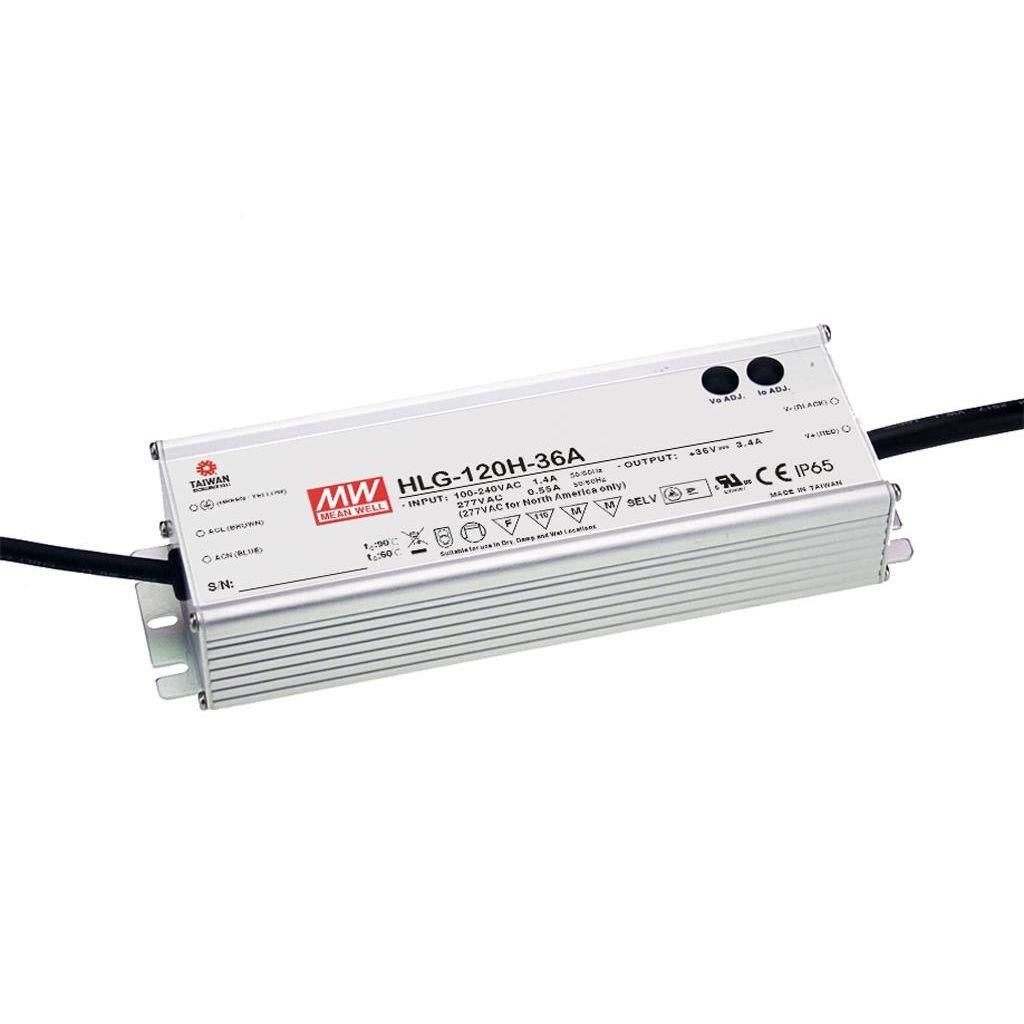 Mean Well HLG-120H-24B PRO 24V 120W IP67   - Mean Well | Bellalite
