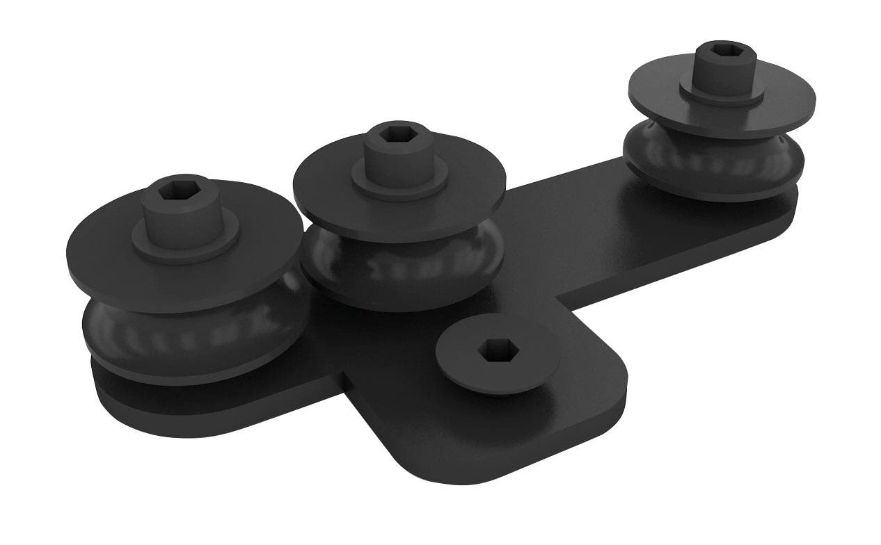 Eurotrack - Rope Guide 3 Wheels - Wentex | Bellalite Eurotrack - Rope Guide 3 Wheels - Wentex | Bellalite