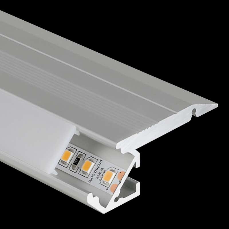 Aluminiumprofil S-Line Step Up, per meter Alu - PROLED | Bellalite Aluminiumprofil S-Line Step Up, per meter Alu - PROLED | Bellalite