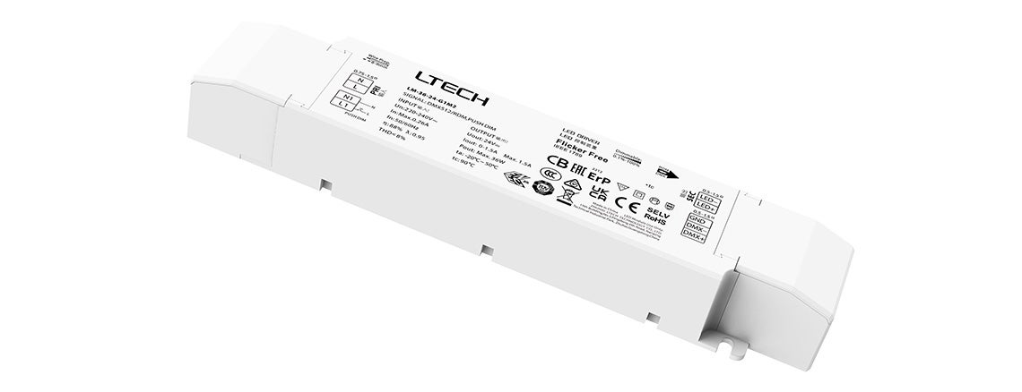 DMX Driver CV Dim, 24V 36W - LTECH | Bellalite