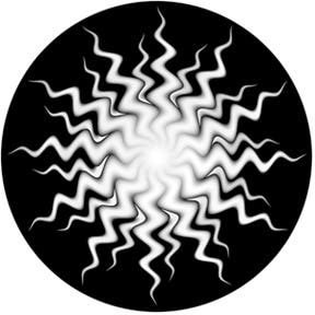 Waving Star Glasgobo s/v, A-size (100mm) - Rosco | Bellalite Waving Star Glasgobo s/v, A-size (100mm) - Rosco | Bellalite