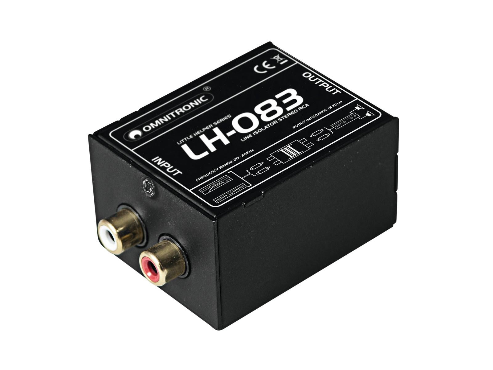 Little Helper LH-083 Stereo Isolator RCA S  - Omnitronic | Bellalite