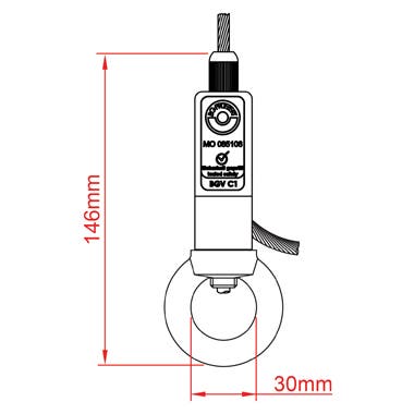 Reutlinger 50SV II ZW m. Ring 4mm - 80kg / 5mm - 130kg - Doughty | Bellalite Reutlinger 50SV II ZW m. Ring 4mm - 80kg / 5mm - 130kg - Doughty | Bellalite