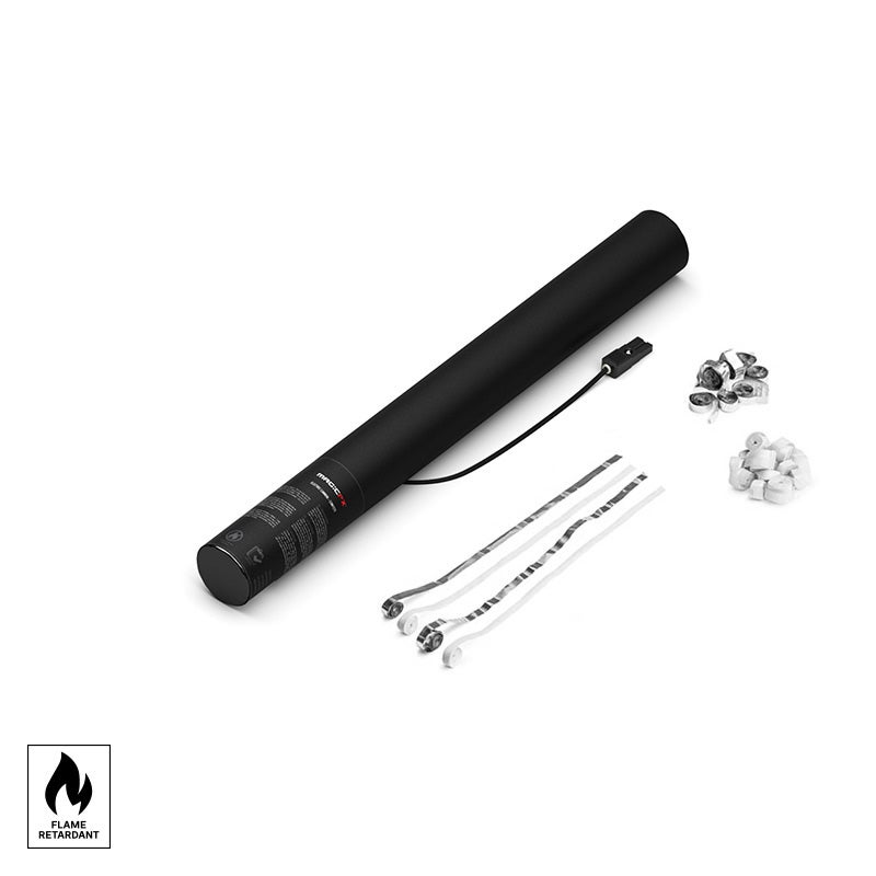 MAGICFX® Electric Streamer Cannon 50cm Metallic White+Silver - MagicFX | Bellalite