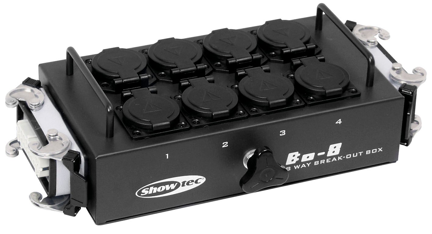 Uttagsbox BO8S2 Breakoutbox  - Showgear | Bellalite