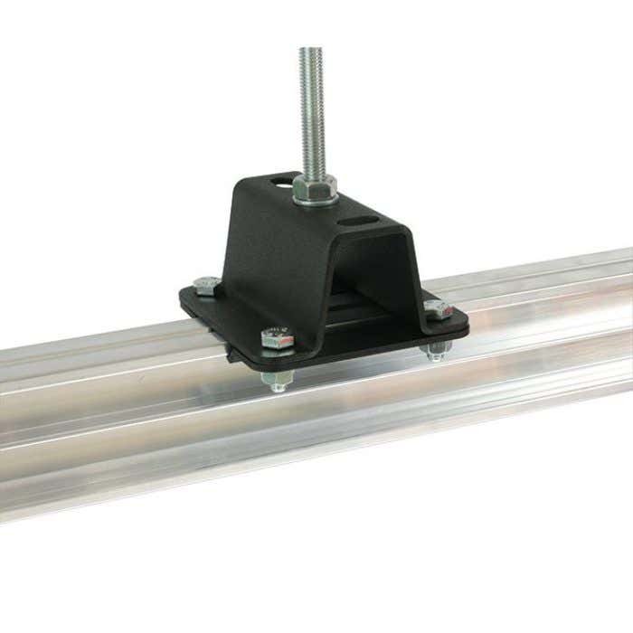 Doughty Studio Rail 80 Ceiling Bracket 50mm High Supplied With Rail Clamps - Doughty | Bellalite Doughty Studio Rail 80 Ceiling Bracket 50mm High Supplied With Rail Clamps - Doughty | Bellalite