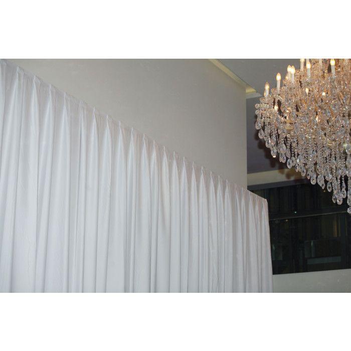Pipe & Drape - MGS Curtain 300cm x 400cm  Vit - Wentex | Bellalite