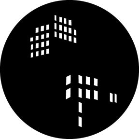 Windows 3 Metallgobo, Size: (ange storlek) - Rosco | Bellalite