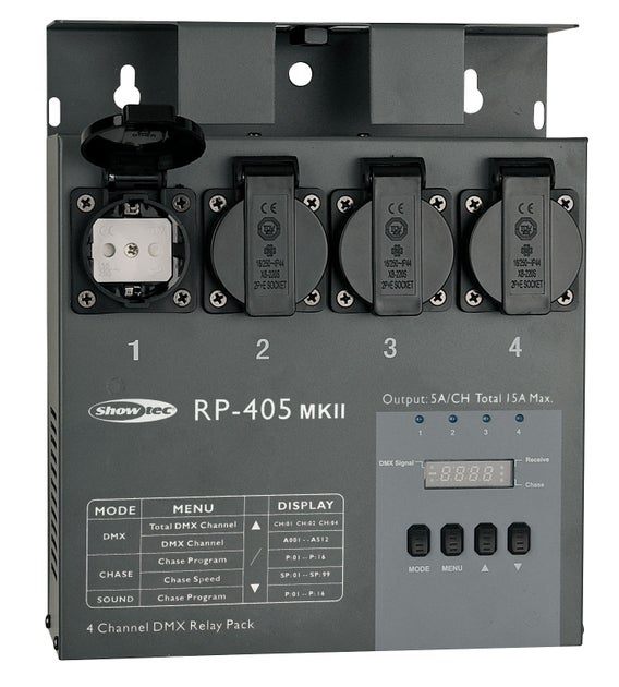 RP-405 MKII Relay pack - Showtec | Bellalite RP-405 MKII Relay pack - Showtec | Bellalite