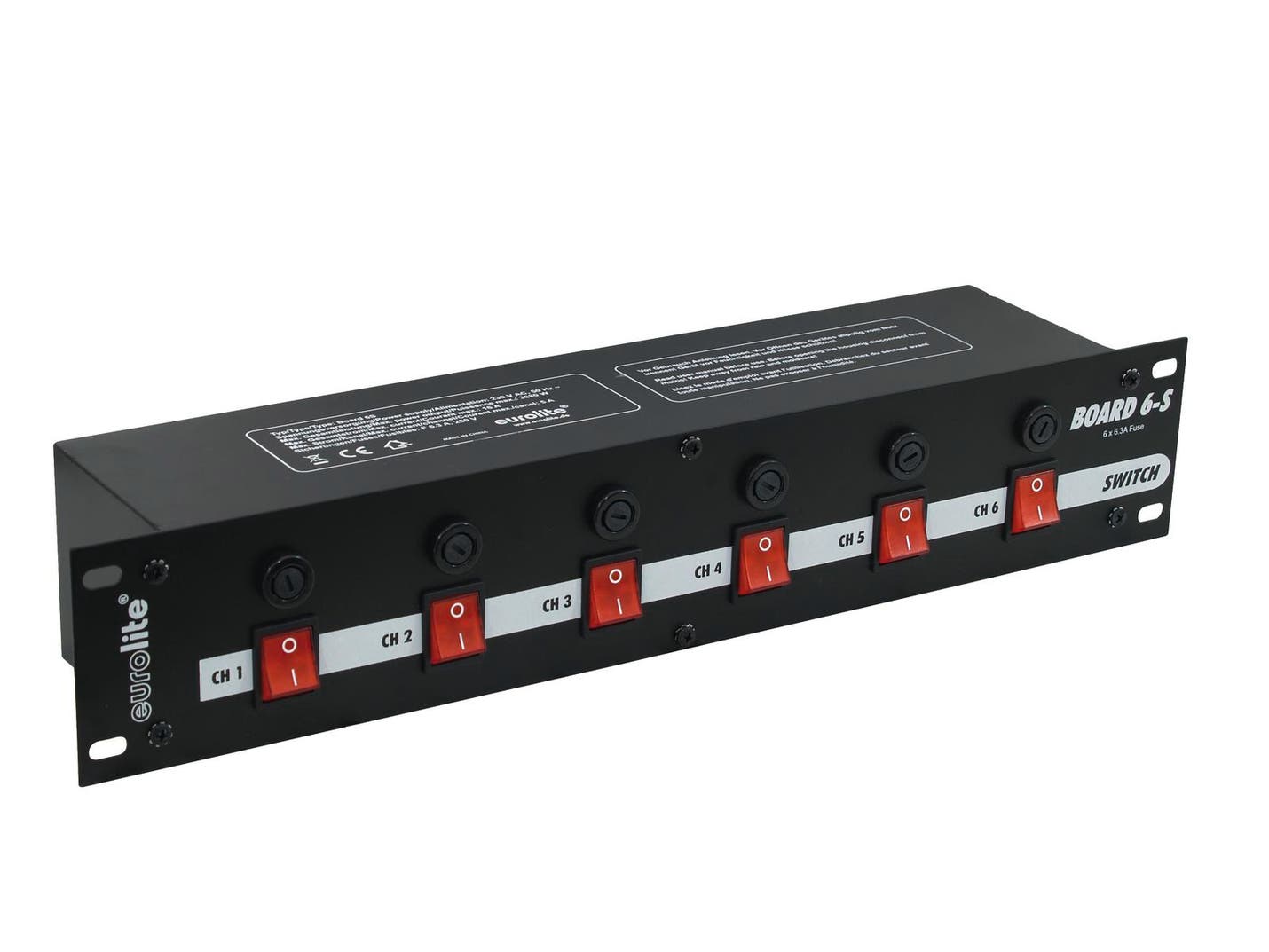 Switchpanel 19" Board 6-S 6x Schuko - Eurolite | Bellalite Switchpanel 19" Board 6-S 6x Schuko - Eurolite | Bellalite