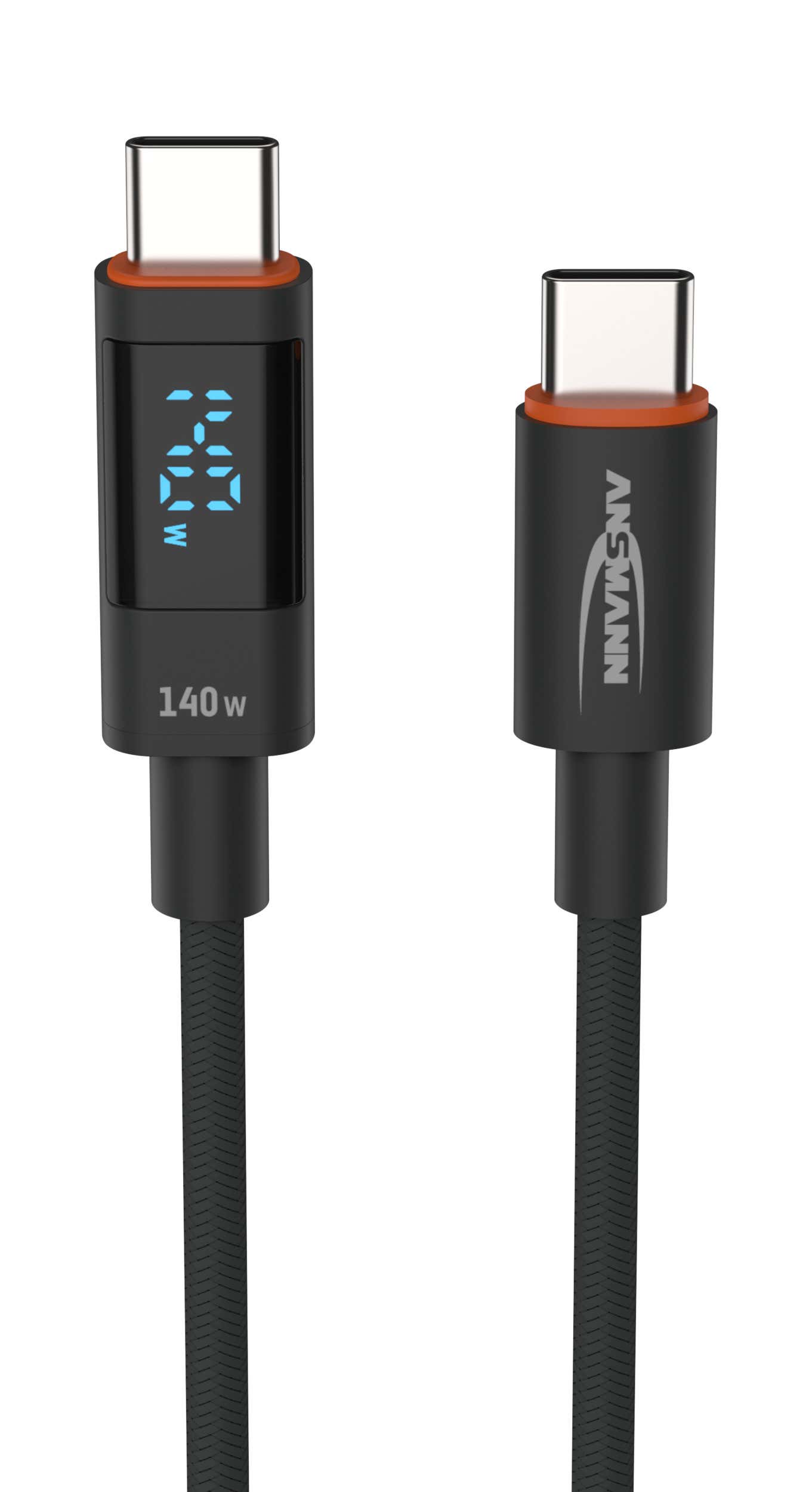USB-Kabel LED Display Type C / Type C 120cm - Ansmann | Bellalite USB-Kabel LED Display Type C / Type C 120cm - Ansmann | Bellalite
