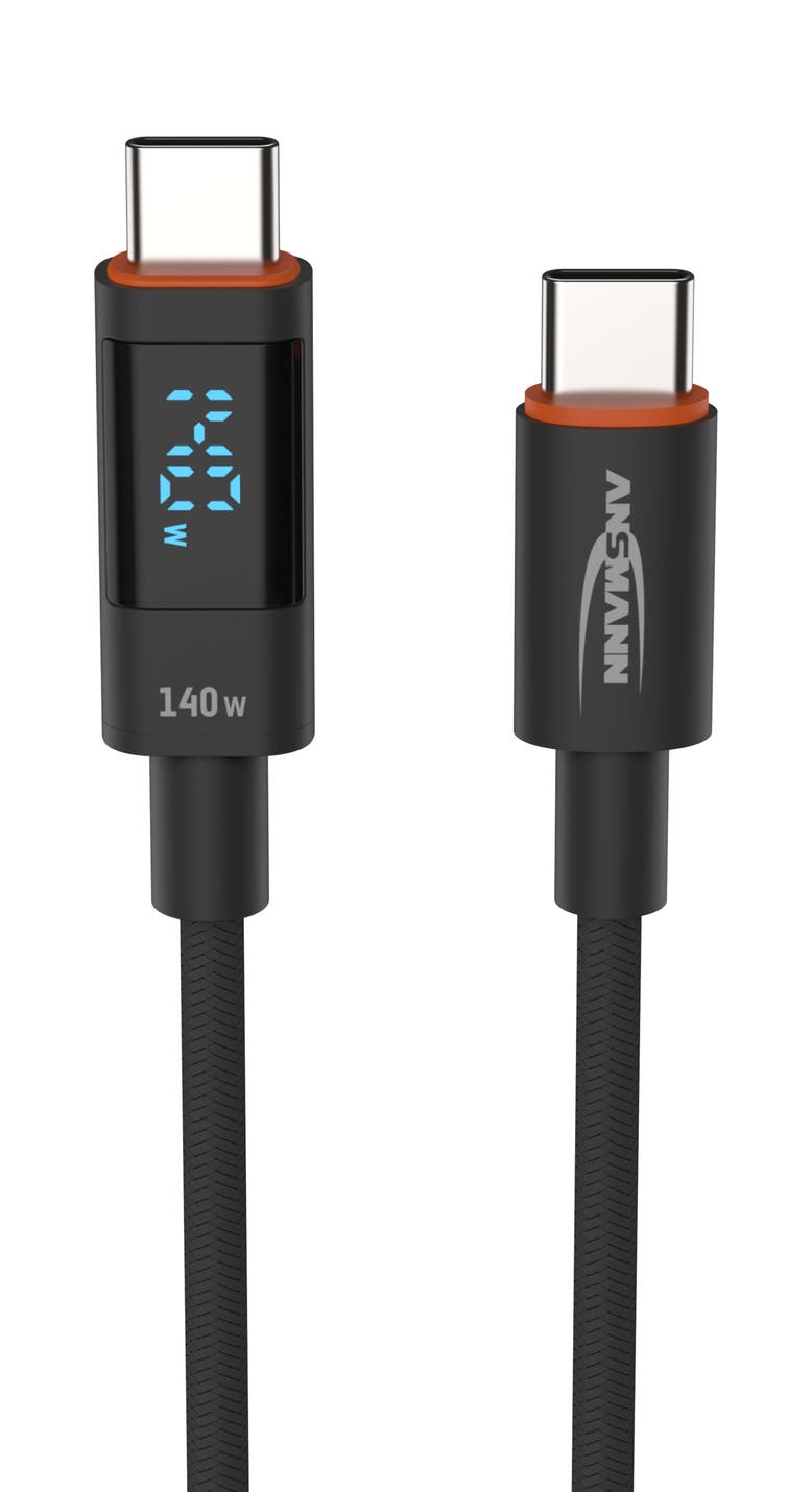 USB-Kabel LED Display Type C / Type C 120cm - Ansmann | Bellalite USB-Kabel LED Display Type C / Type C 120cm - Ansmann | Bellalite