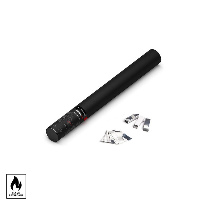 MAGICFX® Handheld Confetti Cannon 50cm Metallic White+Silver - MagicFX | Bellalite