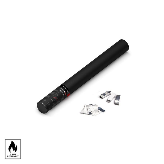 MAGICFX® Handheld Confetti Cannon 50cm Metallic White+Silver - MagicFX | Bellalite MAGICFX® Handheld Confetti Cannon 50cm Metallic White+Silver - MagicFX | Bellalite