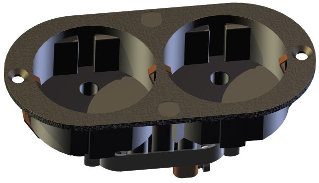 Uttag 2x Schuko Infällt - Kaiser | Bellalite