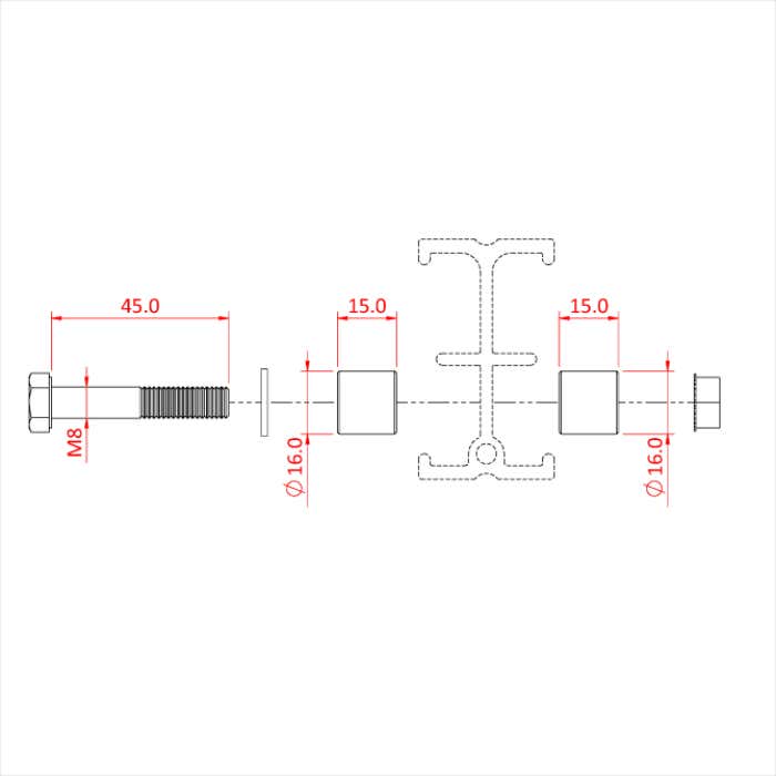 Doughty Studio Rail 80 End Stops 4st - Doughty | Bellalite Doughty Studio Rail 80 End Stops 4st - Doughty | Bellalite