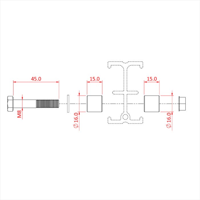 Doughty Studio Rail 80 End Stops 4st - Doughty | Bellalite Doughty Studio Rail 80 End Stops 4st - Doughty | Bellalite