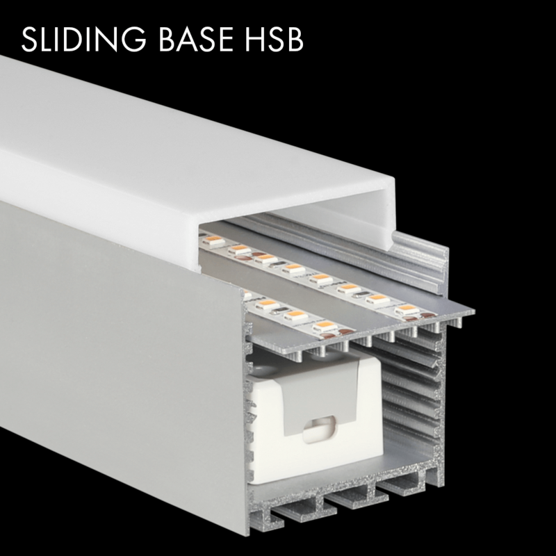 Sliding Base HSB PS-LINE - PROLED | Bellalite Black