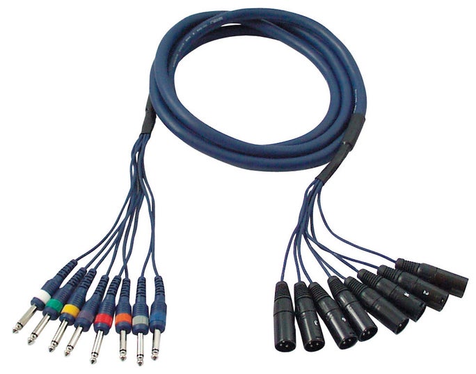 Studiosnake 8x XLR Hane - 6,3mm Mono - DAP | Bellalite Studiosnake 8x XLR Hane - 6,3mm Mono - DAP | Bellalite