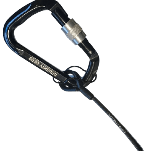 Doughty Säkerhetswire 100kg 65cm 3mm x 65cm Karbinhake Svart - Doughty | Bellalite