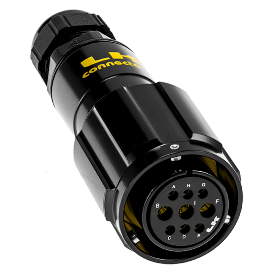 LK Speaker Connector 9-Pol f. Lödning Kabelhona - LK Connectors | Bellalite