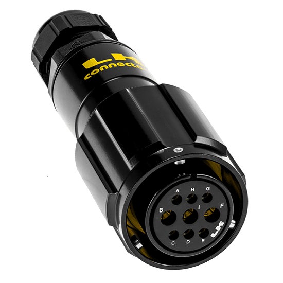 LK Speaker Connector 9-Pol f. Lödning Kabelhona - LK Connectors | Bellalite LK Speaker Connector 9-Pol f. Lödning Kabelhona - LK Connectors | Bellalite