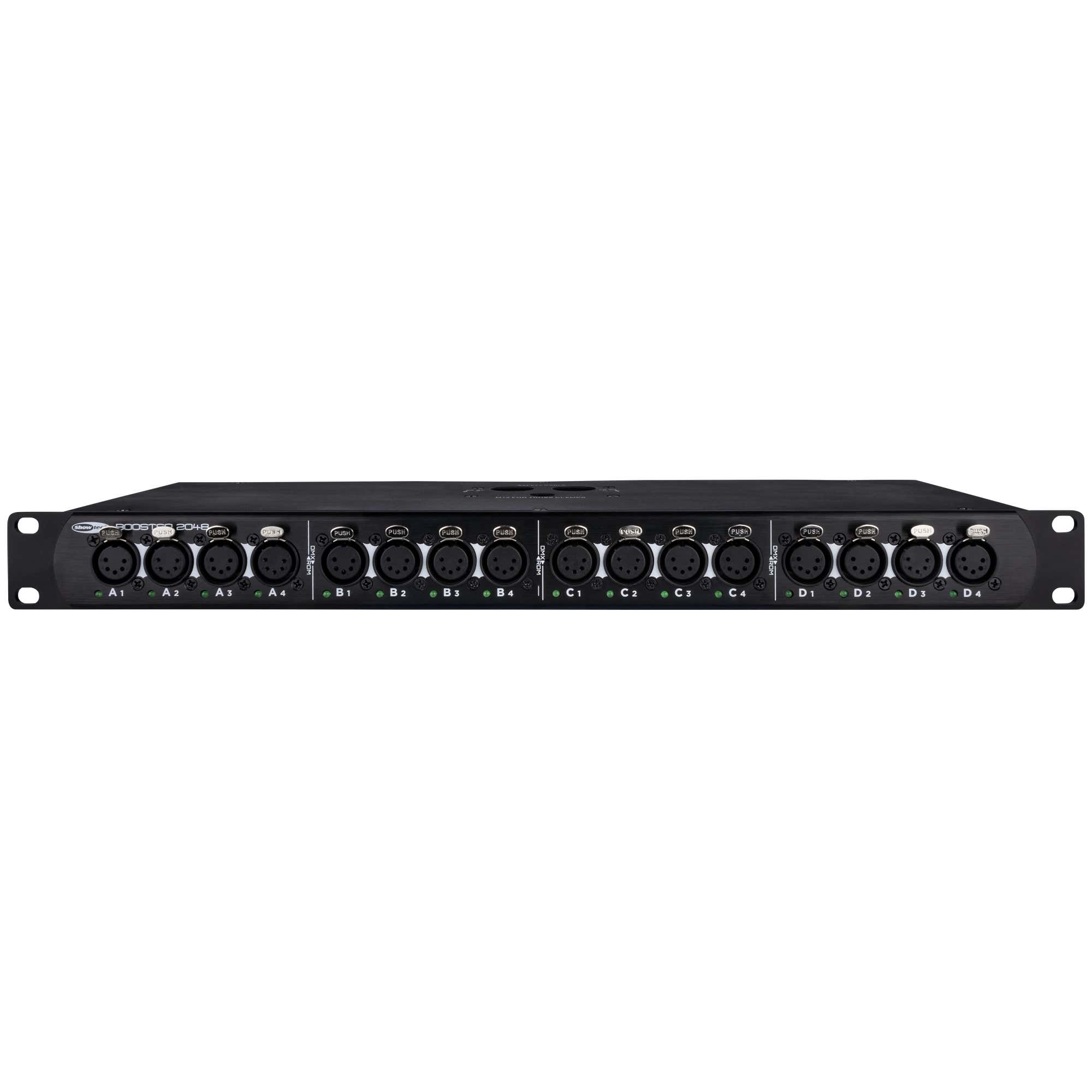 Booster 2048 4 Universe DMX Booster 5-pin XLR - Showtec | Bellalite Booster 2048 4 Universe DMX Booster 5-pin XLR - Showtec | Bellalite