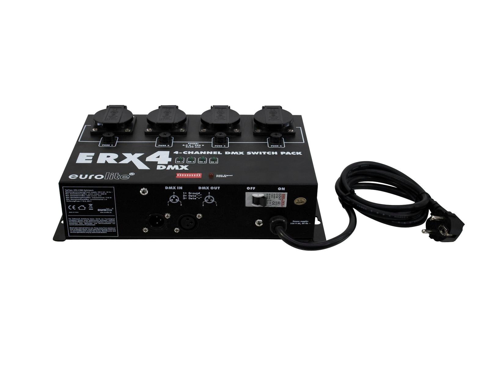 Switchpack ERX-4 DMX  4x5A Schuko - Eurolite | Bellalite