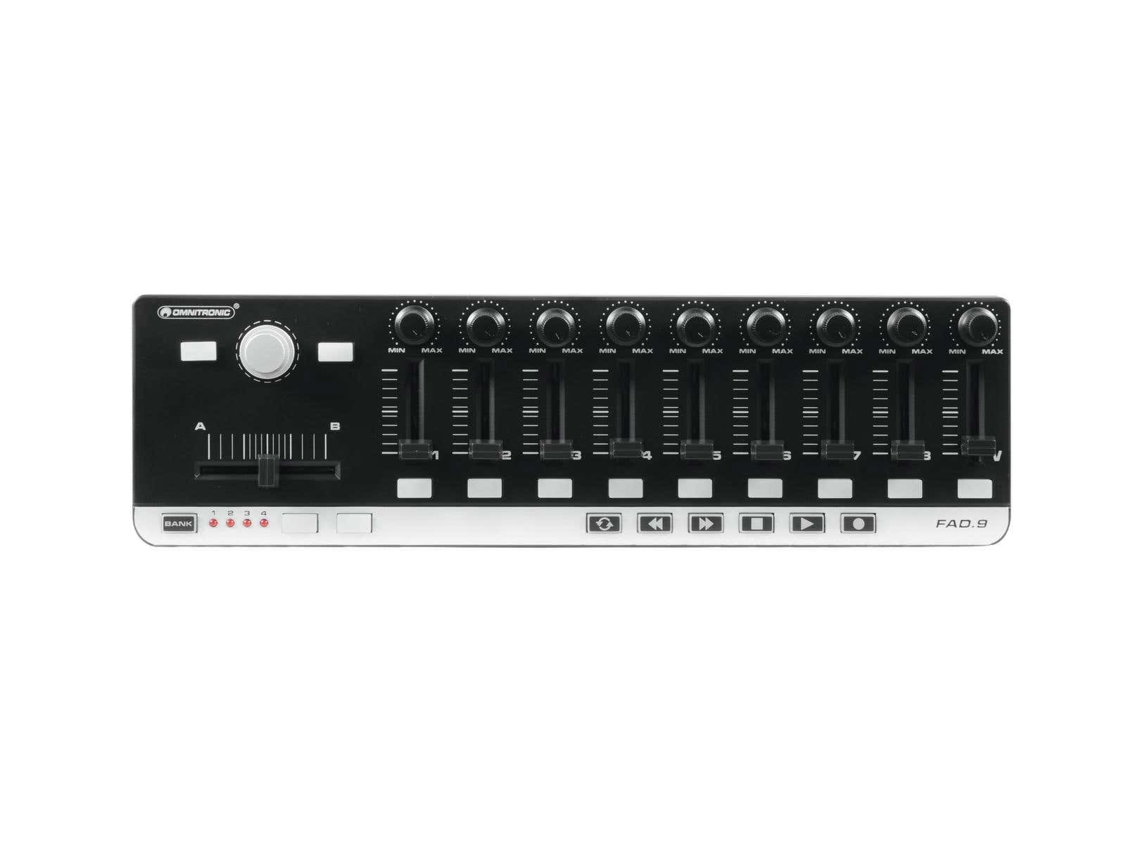 FAD-9 MIDI Controller 9 faders - Omnitronic | Bellalite FAD-9 MIDI Controller 9 faders - Omnitronic | Bellalite