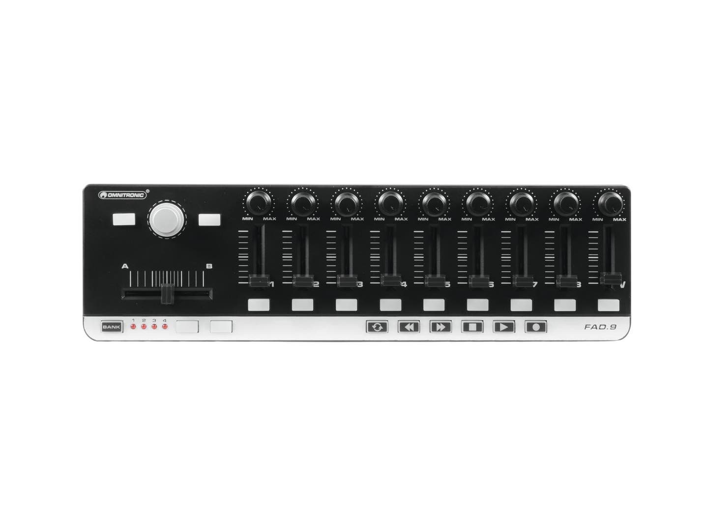 FAD-9 MIDI Controller 9 faders - Omnitronic | Bellalite FAD-9 MIDI Controller 9 faders - Omnitronic | Bellalite