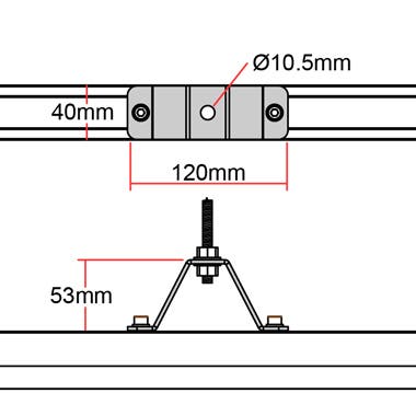 Doughty Rail - 50mm Top Hat - Doughty | Bellalite Doughty Rail - 50mm Top Hat - Doughty | Bellalite