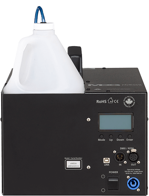 MDG eMega Double output fogger version, DMX / RDM - MDG | Bellalite