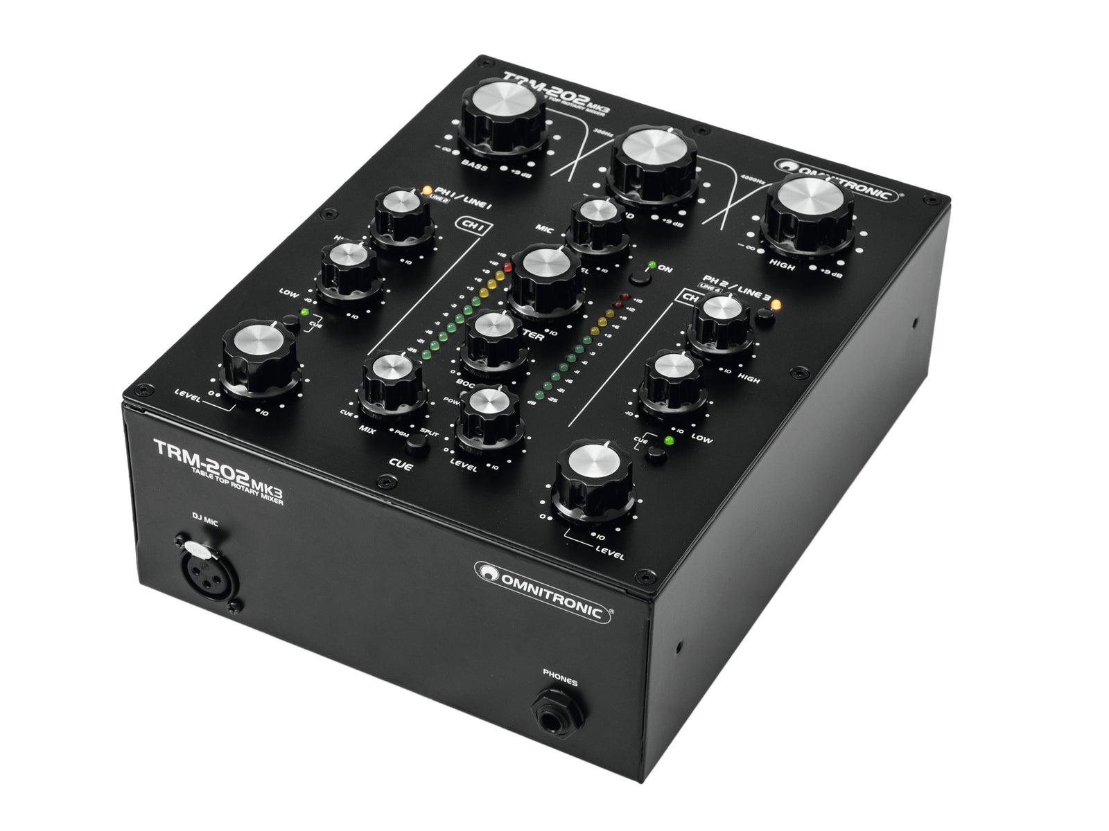 Ljudmixer TRM-202MK3 2-Channel Rotary Mixer   - Omnitronic | Bellalite