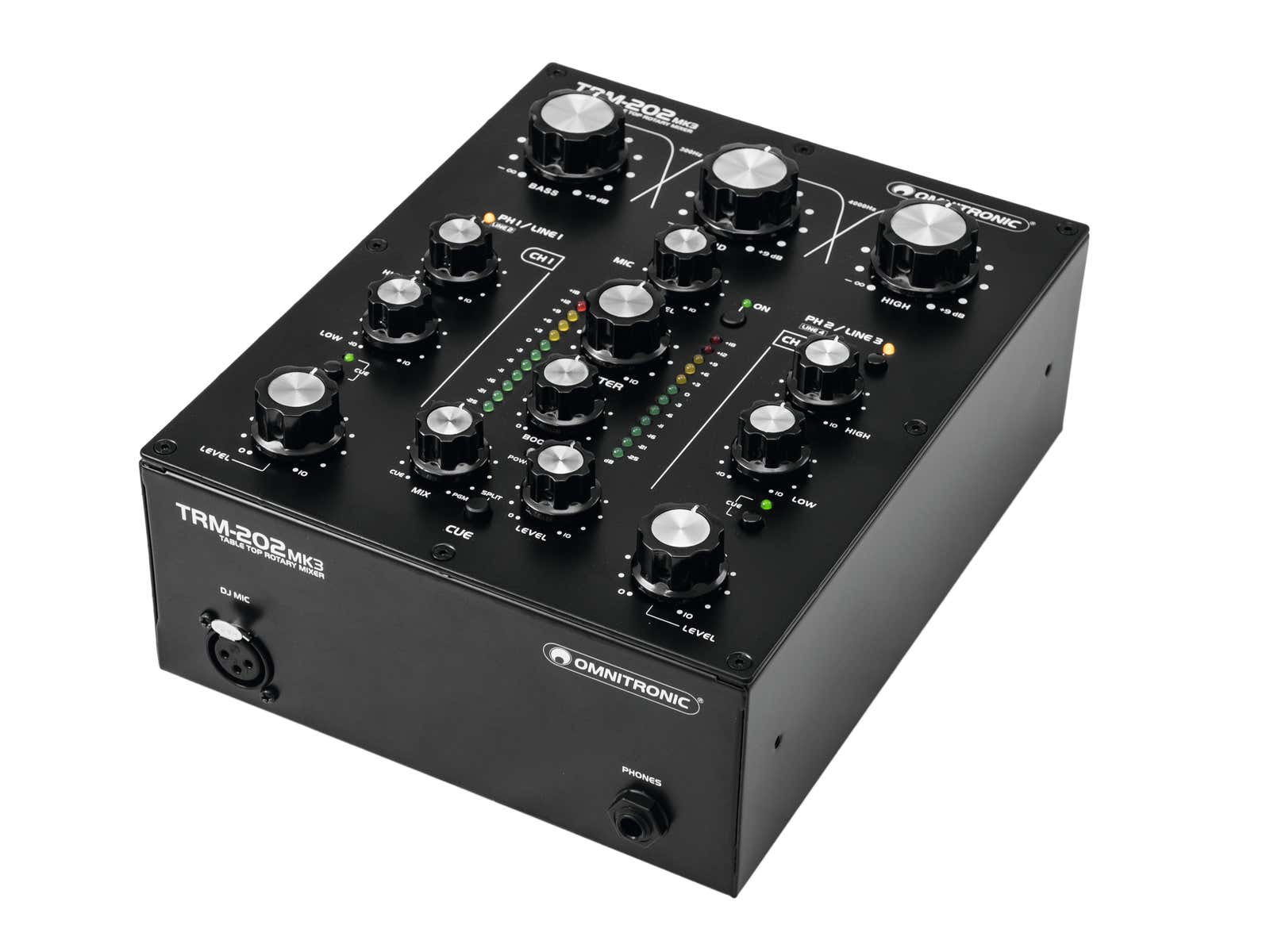 Ljudmixer TRM-202MK3 2-Channel Rotary Mixer - Omnitronic | Bellalite Ljudmixer TRM-202MK3 2-Channel Rotary Mixer - Omnitronic | Bellalite