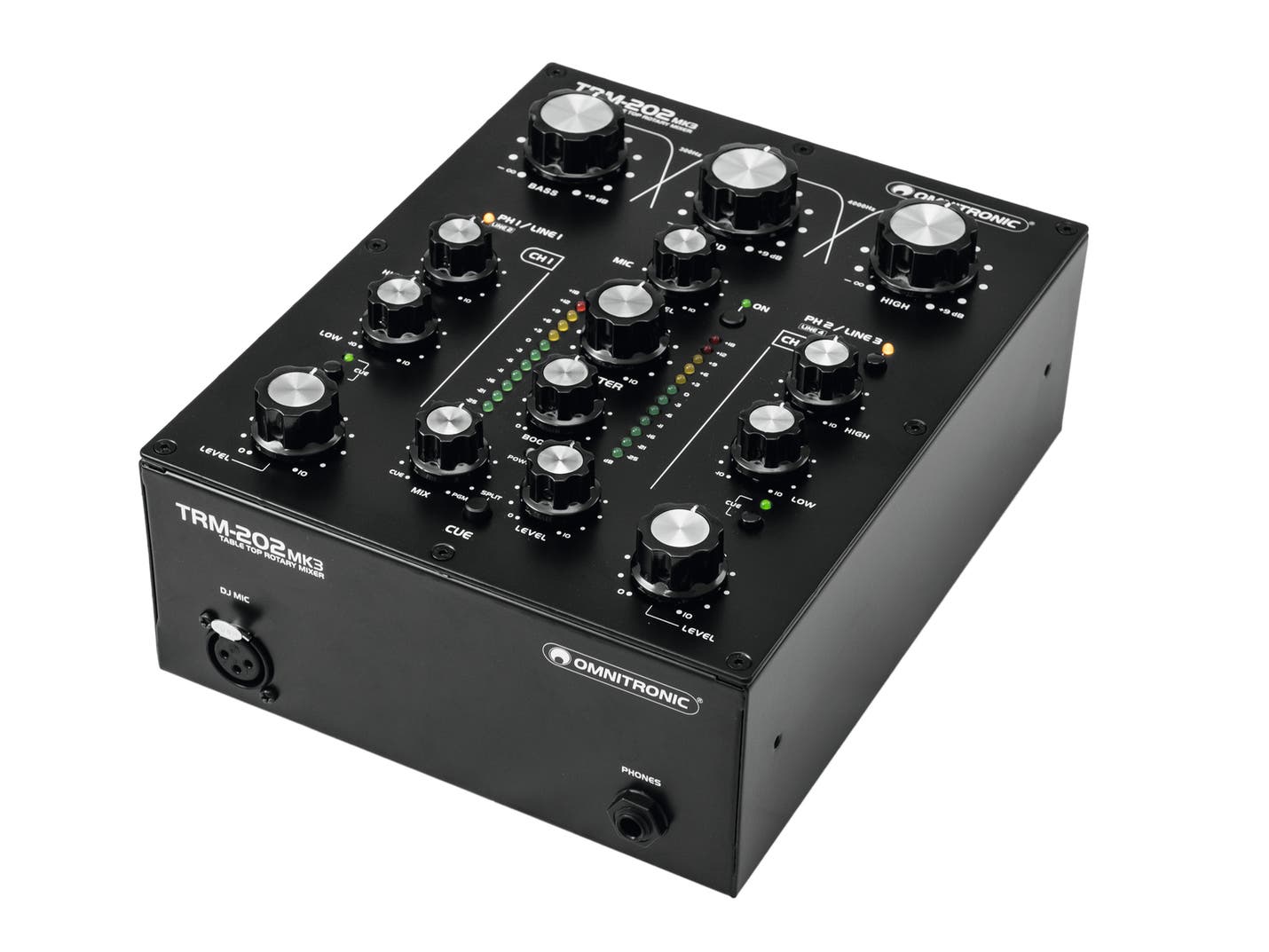 Ljudmixer TRM-202MK3 2-Channel Rotary Mixer - Omnitronic | Bellalite Ljudmixer TRM-202MK3 2-Channel Rotary Mixer - Omnitronic | Bellalite