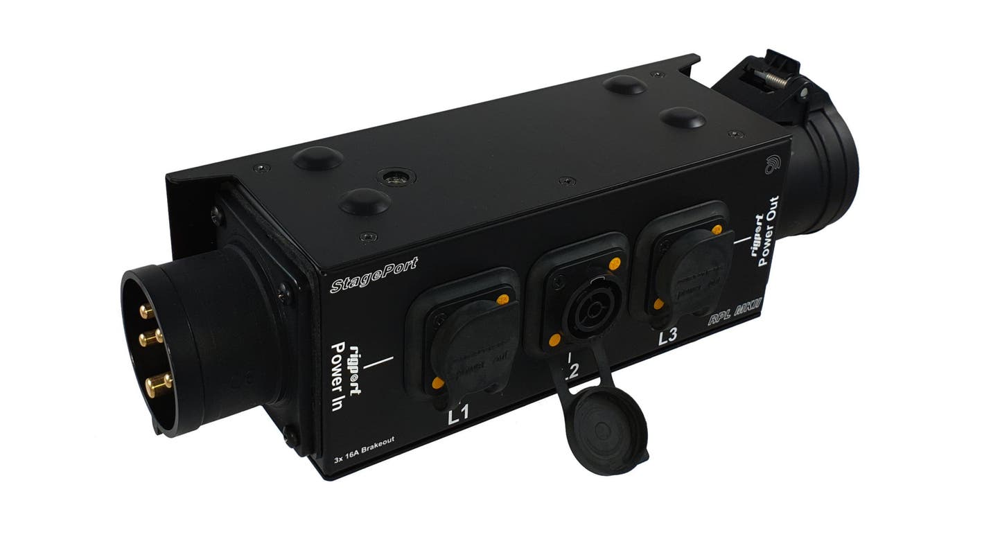 StagePort RPL16T1 MKII CEE16 5P IN / 3x Powercon True1 + CEE16 UT - Rigport | Bellalite StagePort RPL16T1 MKII CEE16 5P IN / 3x Powercon True1 + CEE16 UT - Rigport | Bellalite
