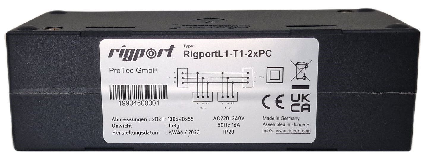 RigPort L1-T1-2xPC - Rigport | Bellalite RigPort L1-T1-2xPC - Rigport | Bellalite