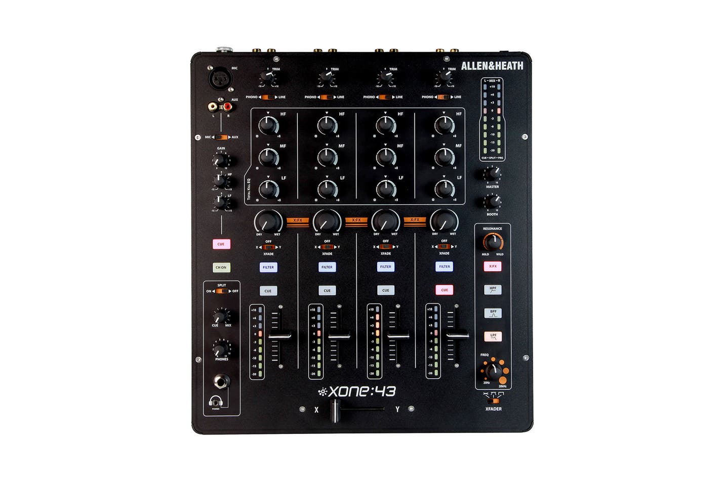 Allen & Heath Xone:43 Club & DJ Mixer 4 Stereo Channels, 2 Mix Output - Allen & Heath | Bellalite Allen & Heath Xone:43 Club & DJ Mixer 4 Stereo Channels, 2 Mix Output - Allen & Heath | Bellalite