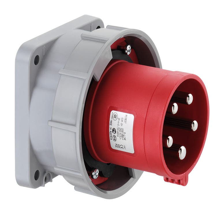 CEE 63A 5-Pol IP67 Chassihane - ABL | Bellalite CEE 63A 5-Pol IP67 Chassihane - ABL | Bellalite