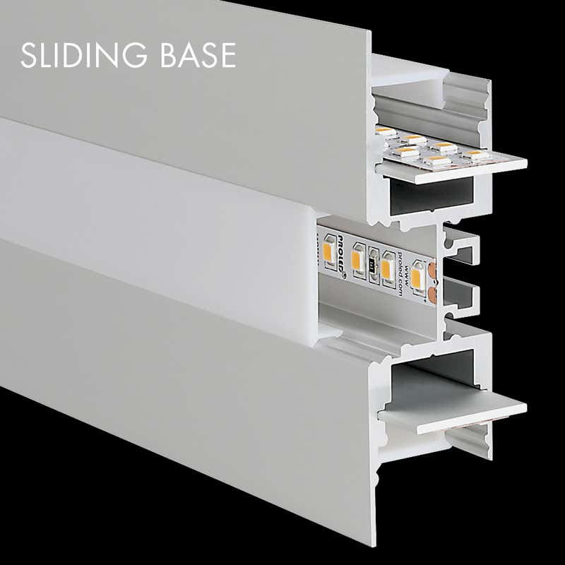 Aluminiumprofil M-Line 3W, 5m - PROLED | Bellalite Aluminiumprofil M-Line 3W, 5m - PROLED | Bellalite