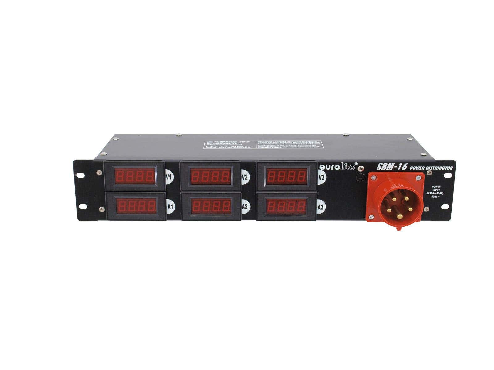 Elcentral, SBM-16 Power Distributor 16A 5P IN / 6x Schuko + 16A 5P UT - Eurolite | Bellalite Elcentral, SBM-16 Power Distributor 16A 5P IN / 6x Schuko + 16A 5P UT - Eurolite | Bellalite