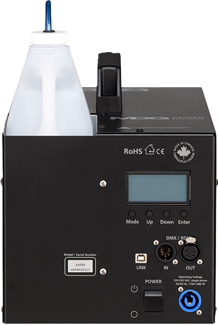MDG eMini Single output fogger version, DMX / RDM - MDG | Bellalite