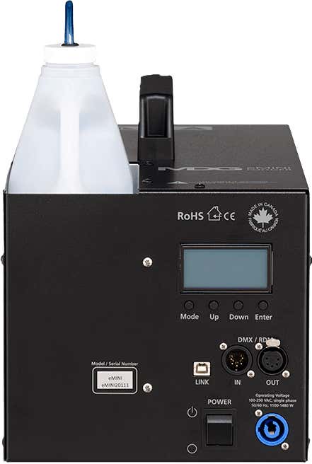 MDG eMini Single output fogger version, DMX / RDM - MDG | Bellalite MDG eMini Single output fogger version, DMX / RDM - MDG | Bellalite