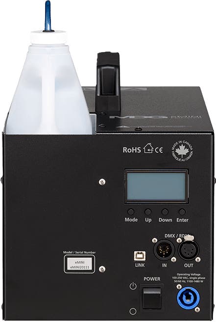 MDG eMini Single output fogger version, DMX / RDM - MDG | Bellalite MDG eMini Single output fogger version, DMX / RDM - MDG | Bellalite