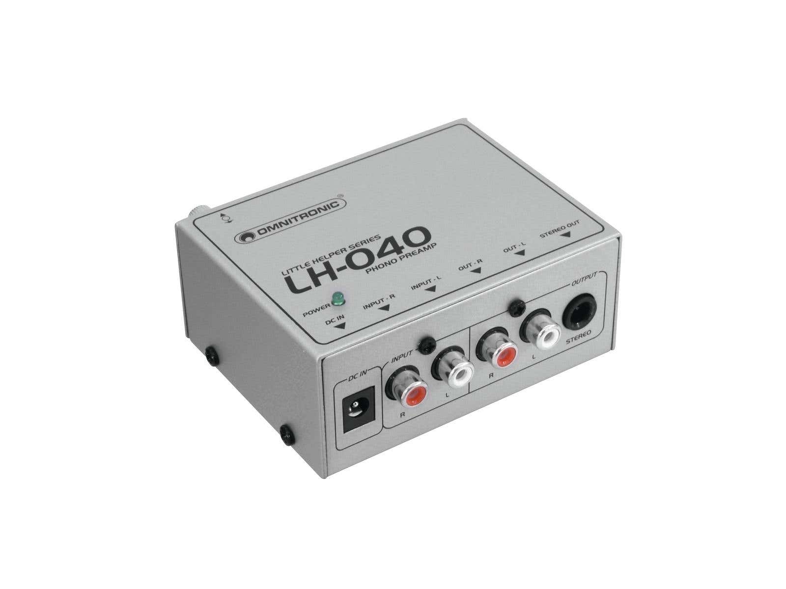 Little Helper LH-040 Phono Preamplifier - Omnitronic | Bellalite Little Helper LH-040 Phono Preamplifier - Omnitronic | Bellalite