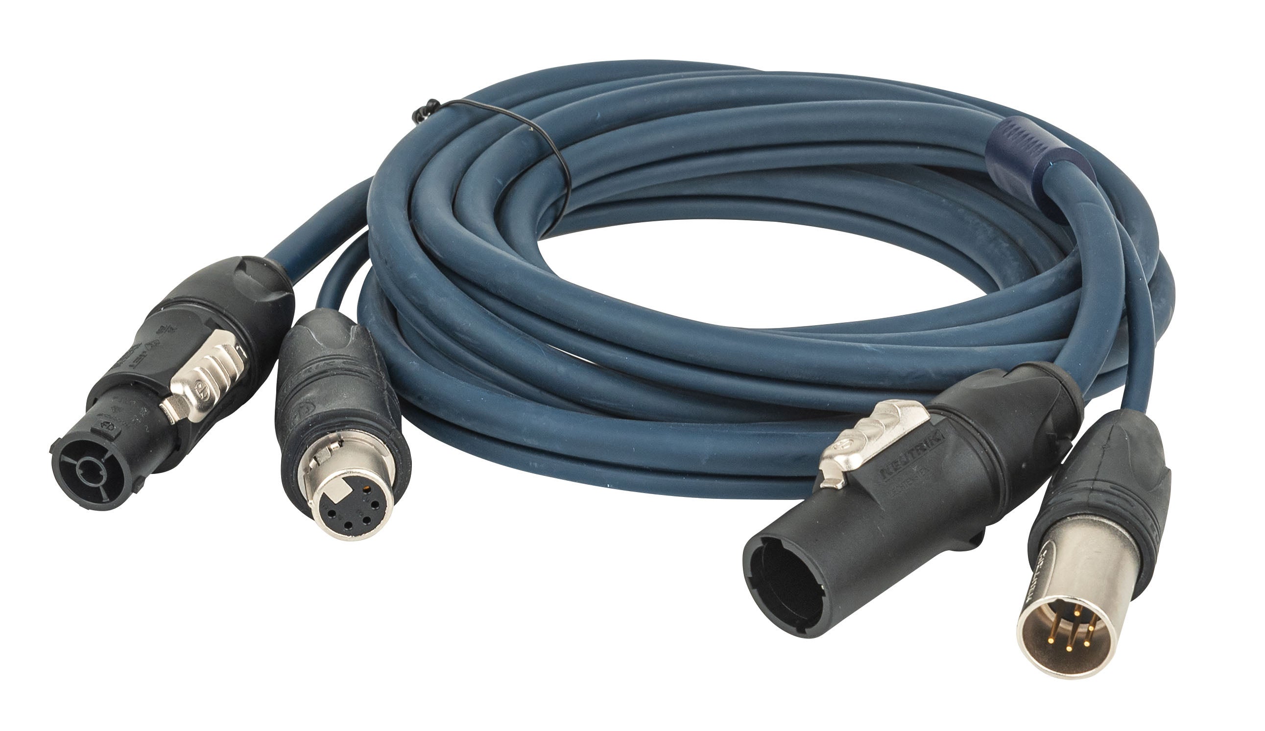 Hybridkabel, Neutrik TRUE1 / XLR 5-pin IP65 - DAP | Bellalite