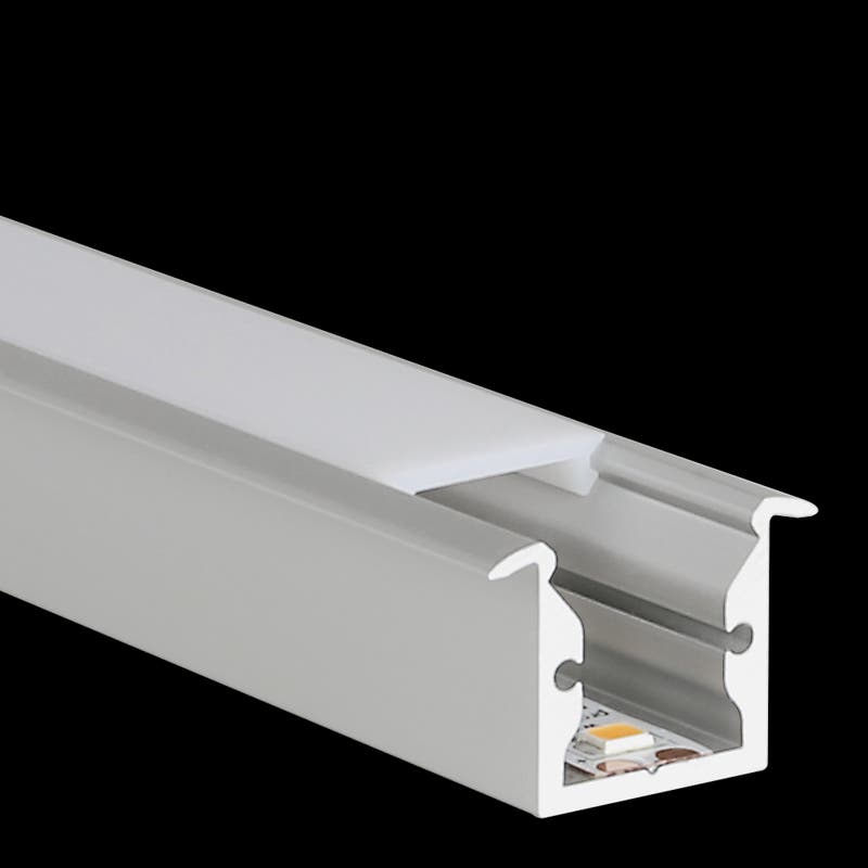 Aluminiumprofil S-Line Rec, 3m Vit - PROLED | Bellalite Aluminiumprofil S-Line Rec, 3m Vit - PROLED | Bellalite